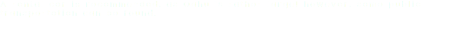 A rental car is recommended, as Oahu is rather large! however, some public transportation can be found. 